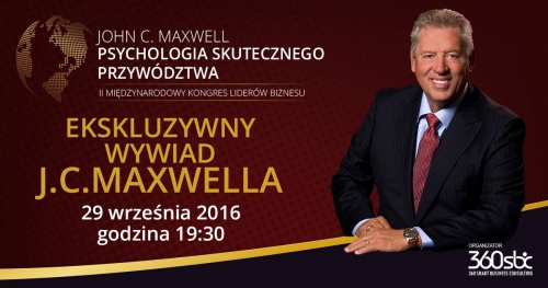 DARMOWY webinar z J.C. Maxwellem - PSYCHOLOGIA SKUTECZNEGO PRZYWÓDZTWA