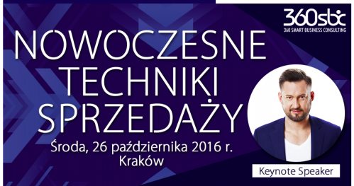 KONFERENCJA NOWOCZESNE TECHNIKI SPRZEDAŻY - KRAKÓW