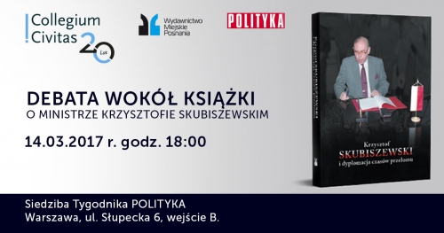 Debata dookoła książki "Krzysztof Skubiszewski i dyplomacja czasów przełomu"