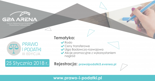Konferencja Prawo i Podatki - III Edycja