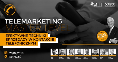 TELEMARKETING - MASTER LEVEL - Efektywne techniki sprzedaży w kontakcie telefoniczym