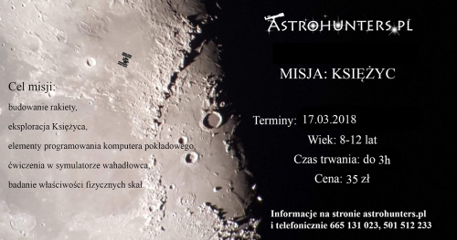 MISJA KSIĘŻYC - Kosmos dla dzieci z Astrohunters