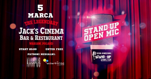 Warszawa - Czas na Stand-up: OPEN MIC Jack's Cinema