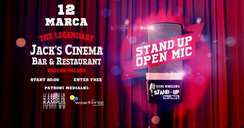 Warszawa - Czas na Stand-up: OPEN MIC Jack's Cinema