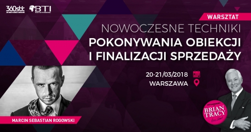 NOWOCZESNE TECHNIKI POKONYWANIA OBIEKCJI I FINALIZACJI SPRZEDAŻY - WARSZTATY - WARSZAWA