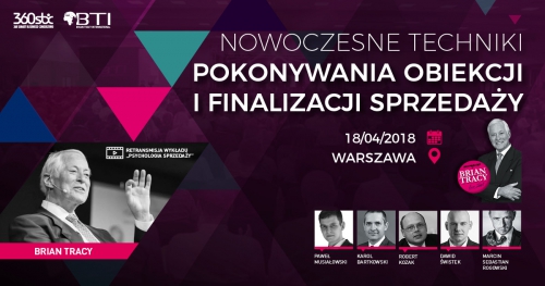 NOWOCZESNE TECHNIKI POKONYWANIA OBIEKCJI I FINALIZACJI SPRZEDAŻY - Warszawa