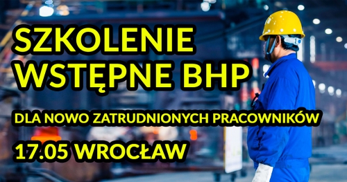 Szkolenie wstępne BHP dla nowo zatrudnionych pracowników