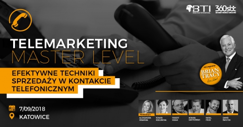 TELEMARKETING - MASTER LEVEL - Efektywne techniki sprzedaży w kontakcie telefonicznym