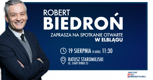 Robert Biedroń w Elblągu!