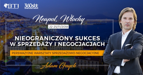 WARSZTAT SZKOLENIOWY "NIEOGRANICZONY SUKCES W SPRZEDAŻY I NEGOCJACJACH" - BRIAN TRACY POLSKA I ADAM GNYCH