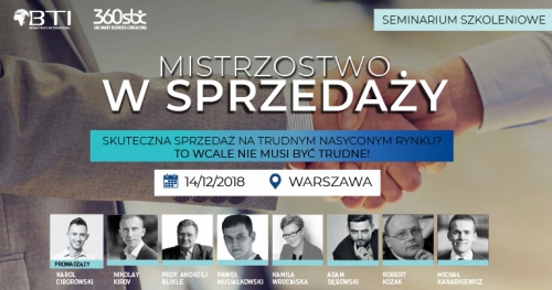 MISTRZOSTWO W SPRZEDAŻY - WARSZAWA