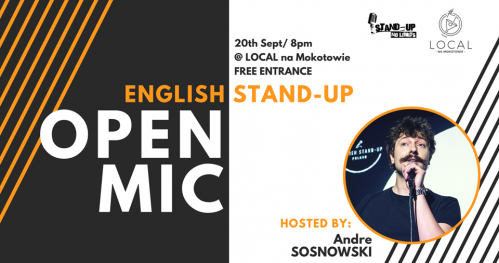 Stand-up No Limits: English open mic (4.10)