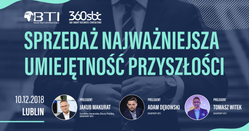 Sprzedaż najważniejsza umiejetność przyszłości - LUBLIN