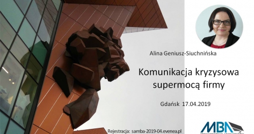 Komunikacja kryzysowa supermocą firmy - Gdańsk 17.04.2019