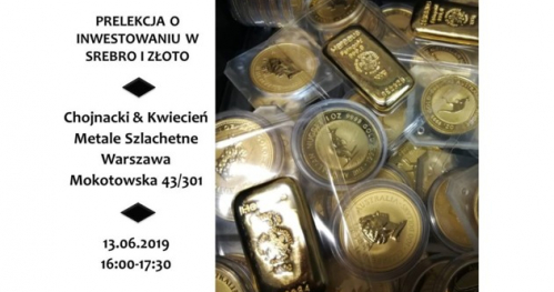Prelekcja o inwestowaniu w złoto i srebro: o najbardziej renomowanych produktach inwestycyjnych.