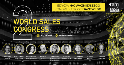 WORLD SALES CONGRESS 2019 - MAKSIMUM OSIĄGNIĘĆ W SPRZEDAŻY - WROCŁAW