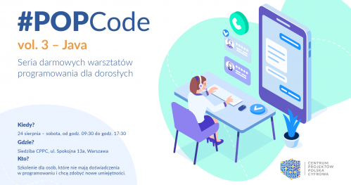 Zostań cyfrowym lingwistą z #POPCode - Java - Bezpłatne Warsztaty programowania