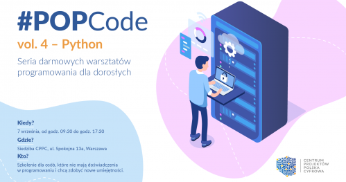 Zostań cyfrowym lingwistą z #POPCode - Python - bezpłatne warsztaty programowania