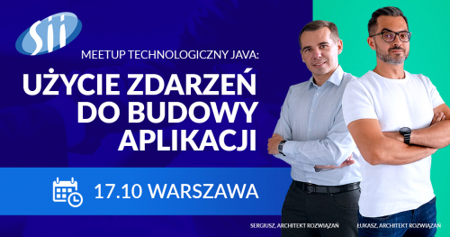 Meetup technologiczny Java: Użycie zdarzeń do budowy aplikacji