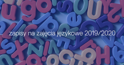Zapisy na zajęcia językowe 2019/2020