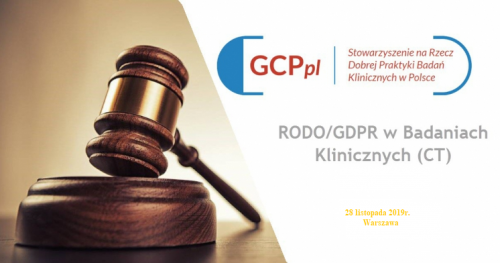 Szkolenie i Warsztaty "Szacowanie ryzyka dla ochrony danych - RODO/ GDPR w badanich klinicznych (CT)"