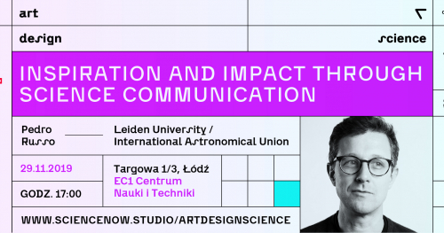 Inspiration and impact through science communication / Pedro Russo. Wykład otwarty programu ART + DESIGN + SCIENCE.