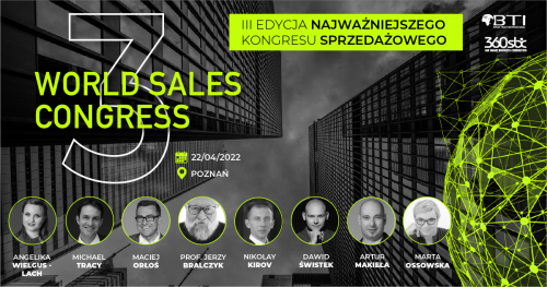 WORLD SALES CONGRESS 2022 - MAKSIMUM OSIĄGNIĘĆ W SPRZEDAŻY - POZNAŃ
