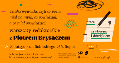 Warsztaty redaktorskie z Piotrem Brysaczem
