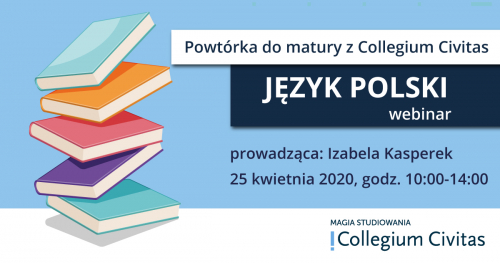 Powtórka online do matury z języka polskiego - webinar z Izabelą Kasperek (Wiedza z Wami)