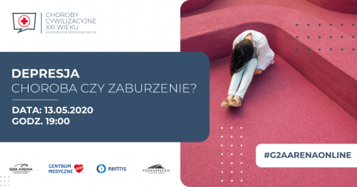 DEPRESJA - choroba czy zaburzenie? / konferencja medyczna online / live chat z psychologiem / 13 maja 2020 godz. 19:00