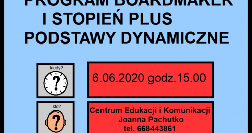 Program Boardmaker w rozwijaniu komunikacji osób z trudnościami w komunikowaniu się- I stopień