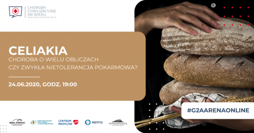 CELIAKIA / KONFERENCJA MEDYCZNA ONLINE/ 24 CZERWCA godz. 19:00