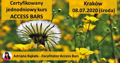 Certyfikowany jednodniowy kurs  ACCESS BARS - KLASA BARS Kraków