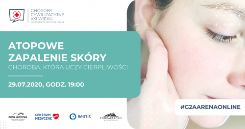 ATOPOWE ZAPALENIE SKÓRY / KONFERENCJA MEDYCZNA ONLINE/ 29 LIPCA godz. 19:00