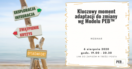 Kluczowy‌ ‌moment‌ ‌adaptacji‌ ‌do‌ ‌zmiany‌ ‌wg‌ ‌Modelu‌ ‌PEB™‌ ‌