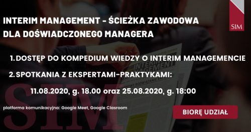 Interim Management - ścieżka zawodowa dla doświadczonego managera