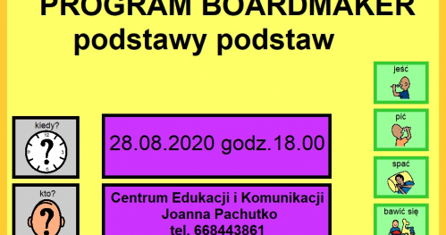 Program Boardmaker- podstawy podstaw