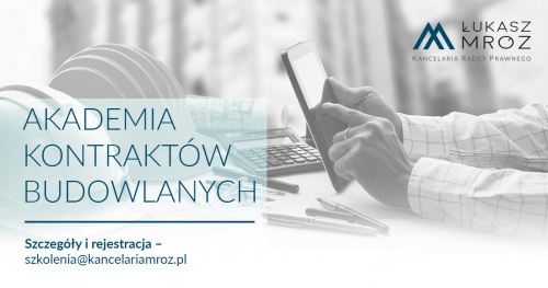 Umowy budowlane 2.0 - Gdańsk