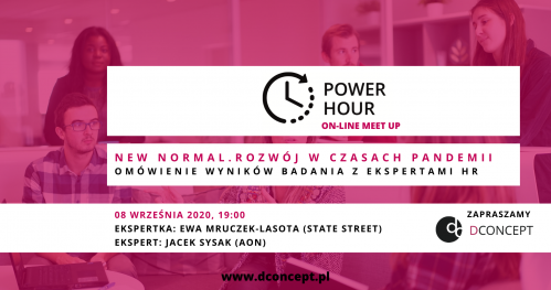 DCONCEPT_POWER HOUR: Ekspercka analiza raportu "New normal. Rozwój w czasach pandemii"
