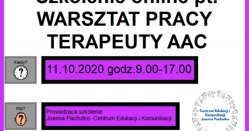 Warsztat pracy terapeuty AAC