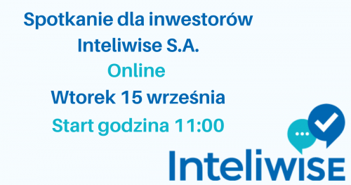 Spotkanie dla inwestorów Inteliwise S.A.