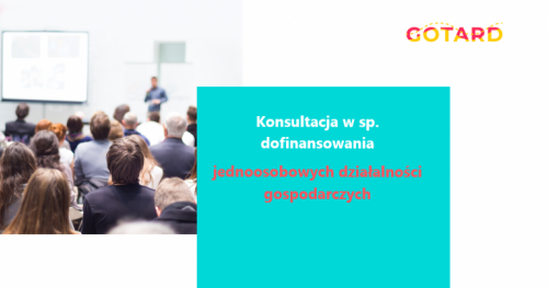 Konsultacja w sprawie dofinansowania dla jednoosobowych działalności gospodarczych