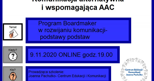 Program Boardmaker w rozwijaniu komunikacji- podstawy podstaw