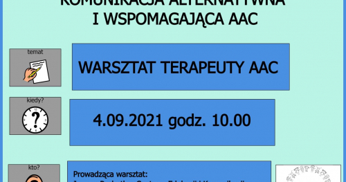 Warsztat pracy terapeuty AAC