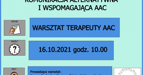 Warsztat pracy terapeuty AAC