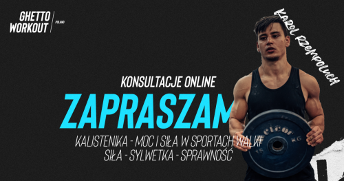 Konsultacje online z treningu siłowego pod sporty walki, rehabilitacji - trener Karol