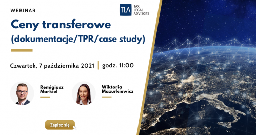 Webinar TLA - Ceny transferowe (dokumentacje/TPR/case study)