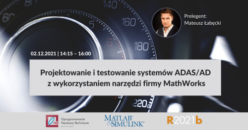 Projektowanie i testowanie systemów ADAS/AD z wykorzystaniem narzędzi firmy MathWorks | PW