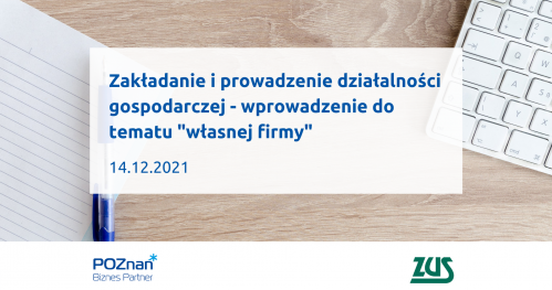 Zakładanie i prowadzenie działalności gospodarczej - wprowadzenie do tematu "własnej firmy".
