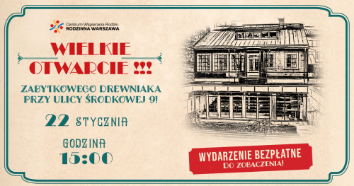 Wyjątkowe zwiedzanie XIX zabytkowego drewniaka przy ul. Środkowej 9! 22 stycznia / 15:00